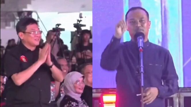 
					Bupati Toraja Utara, Frederik Victor Palimbong (kiri) dan Gubernur Sulawesi Selatan, Andi Sudirman Sulaiman (kanan). Foto: Istimewa/Vressnews