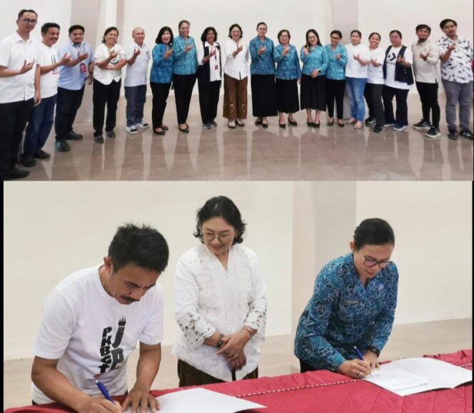 
					TP PKK Toraja Utara kerjasama UKI Toraja, Jumat (16/5/2025). Foto: Istimewa/Vressnews