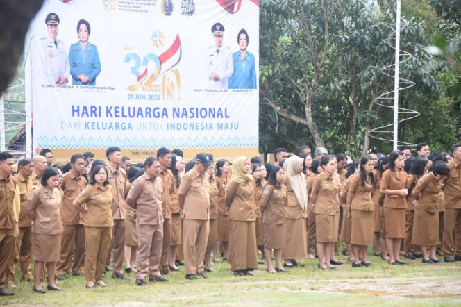 Upacara peringatan HARGANAS ke-32, Senin (30/6/2025). Foto: Istimewa