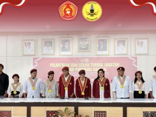 PMKRI Cabang Toraja menggelar pelantikan dan serah terima jabatan Dewan Pimpinan Cabang periode 2025-2026, pada Kamis (5/6/2025) di Ruang Pola Kantor Bupati Tana Toraja. Foto: Istimewa