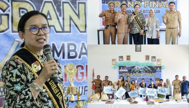 
					Damayanti Batti, Bunda Literasi Toraja Utara saat menjadi juri pada perlombaan Lomba Bertutur Dinas Perpustakaan dan Kearsipan Toraja Utara, pada Senin (16/6/2025). Foto: Istimewa