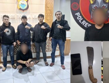 HR (20) terduga pelaku pencurian HP di Masjid Raya Rantepao yang viral di Media Sosial Ditangkap Polisi pada Rabu Malam (18/6/2025).Foto: Istimewa