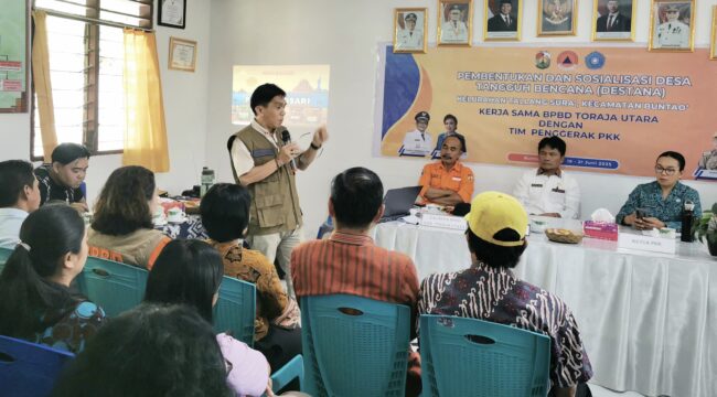 Pembentukan dan sosialisasi Desa Tangguh Bencana (DESTANA) di Kelurahan Tallang Sura',  Kecamatan Buntao, pada Kamis (19/6/2025). Foto: Istimewa