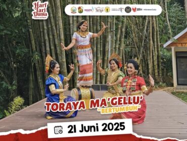 Hari Tari Dunia Toraya Ma'gellu 2025, Sabtu 21 Juni 2025. Foto: Istimewa