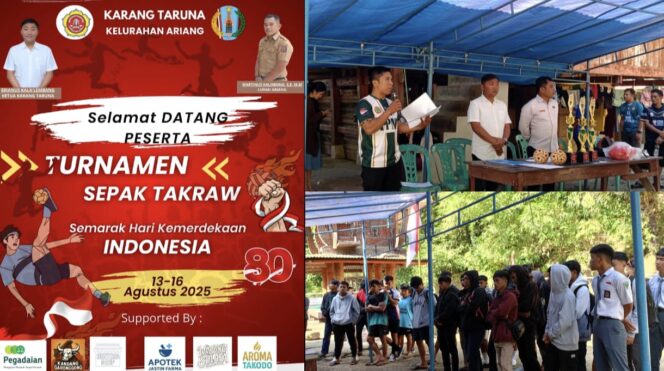 
					Turnamen Sepak Takraw Ariang 2025. Foto: Dok. Istimewa