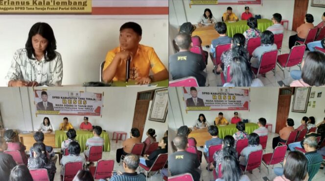
					Reses Masa Sidang III Anggota DPRD Tana Toraja Fraksi Partai Golkar, Erianus Kala'lembang pada Jumat (22/8/2025). Foto: Istimewa