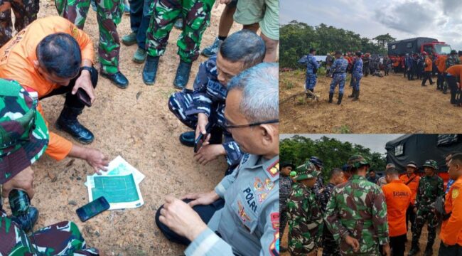 Pencarian hari kedua Helikopter yang bilang di Kalimantan Selatan, pada Selasa (2/9/2025). Foto: Istimewa