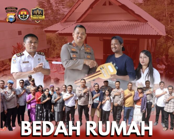 
					Program Bedah Rumah Kapolres Toraja Utara, AKBP. Stephanus Luckyto. Foto: Istimewa