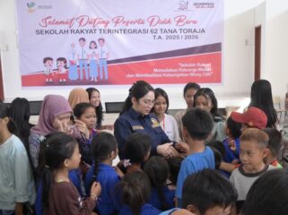 Anggota DPR RI Komisi X, Eva Stevany Rataba kunjungi Sekolah Rakyat Terintegrasi 62 Tana Toraja. Foto: Istimewa