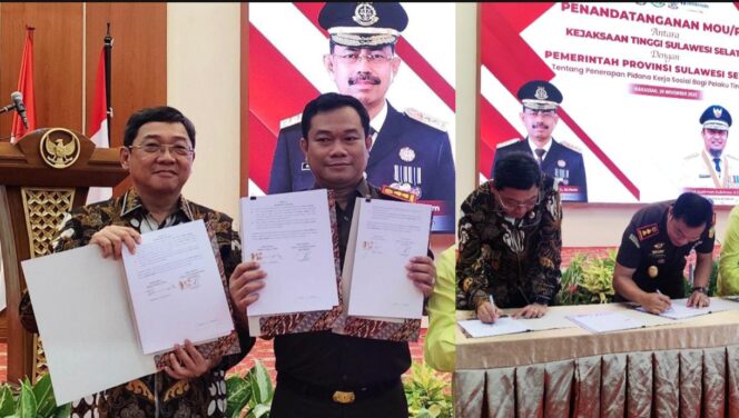 
					Penandatanganan MoU penerapan pidana kerja sosial bagi pelaku tindak pidana, Kamis (20/11/2025). Foto: Istimewa