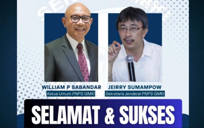 
					William Sabandar Ketua Umum PNPS GMKI, dan Jeirry Sumampouw Sekertaris Jenderal PNPS GMKI Periode 2025-2028. Foto: Dok. Pengurus Pusat GMKI