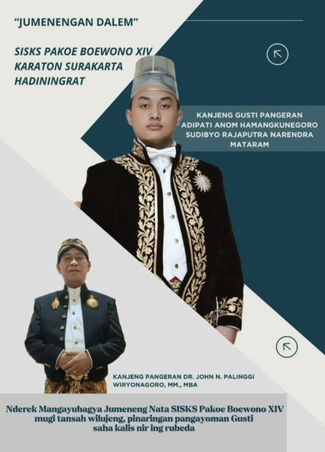 
					DR. John Palinggi Ucapkan Selamat atas Penobatan KGPAA Hamangkunegoro Sudibyo Rajaputra Narendra Mataram sebagai SISKS Pakubuwono XIV