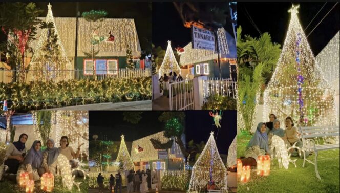 
					Dekorasi Natal Wisma Tanabua di Toraja Utara,  Sulawesi Selatan. Foto: Istimewa