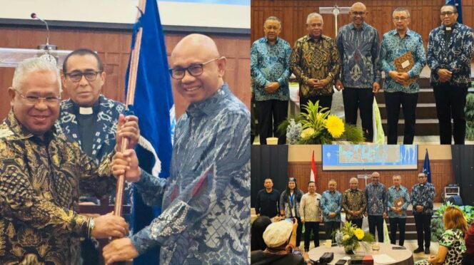 
					Ketua Umum PNPS GMKI William Sabandar dan pengurus periode 2025-2028. Foto: Istimewa