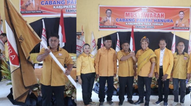 
					Muscab DPC Hanura Tana Toraja 2026, Ferinto Delo’ Rupang Terpilih jadi Ketua DPC Hanura Tator. Foto: Istimewa