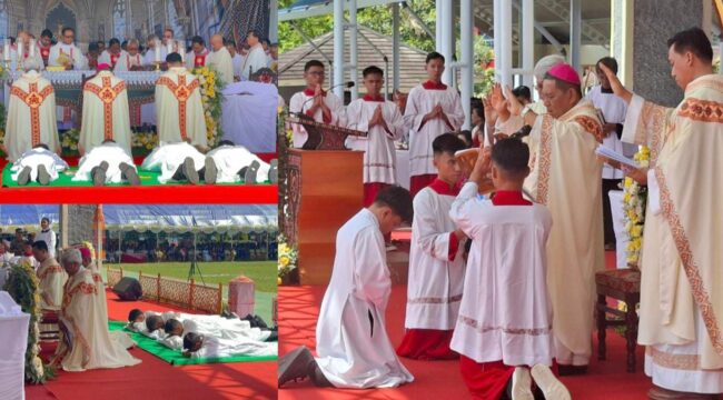 Pentahbisan Tiga Imam Baru dan Satu Diakon yang digelar oleh Keuskupan Agung Makassar di Rantepao, Toraja Utara, pada Kamis (5/2/2026). Foto: Istimewa