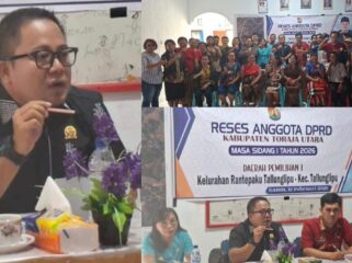 Yopi Rante Maliku, saat Reses Masa Sidang I Tahun 2026 di Kelurahan Rantepaku, Kecamatan Tallunglipu, Toraja Utara, pada Kamis (12/2/2026). Foto: Istimewa