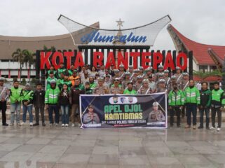 Polres Toraja Utara gelar Apel Ojol Kamtibmas. Foto: Istimewa