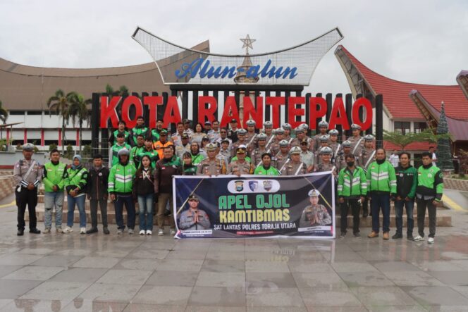 
					Polres Toraja Utara gelar Apel Ojol Kamtibmas. Foto: Istimewa