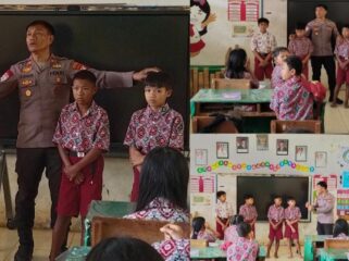 Iptu. Anton Tonapa, Kapolsek Sesean edukasi Siswa-siswi di SDN 5 Sesean Suloara, Kamis (12/2/2026). Foto: Istimewa