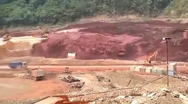 Longsor di Area Operasional Kawasan PT. IMIP, pada Rabu (18/2/2026). Foto: Istimewa