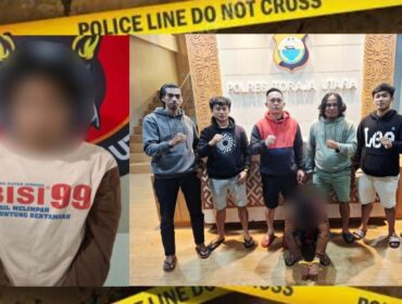 MP terduga pelaku saat diamankan Satreskrim Polres Toraja Utara. Foto: Istimewa