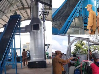 Mesin Pengolahan Sampah Terpadu di TPA Karua rampung dipasang. Foto: Istimewa