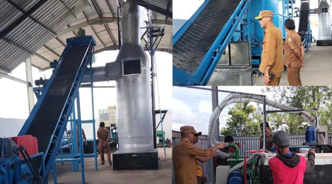 Mesin Pengolahan Sampah Terpadu di TPA Karua rampung dipasang. Foto: Istimewa