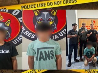 Dua pelaku penganiayaan di Lili'kira Ao' Gading, Kecamatan Balusu, diamankan Tim Resmob Satreskrim Polres Toraja Utara. Foto: Istimewa