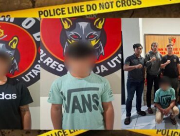 Dua pelaku penganiayaan di Lili'kira Ao' Gading, Kecamatan Balusu, diamankan Tim Resmob Satreskrim Polres Toraja Utara. Foto: Istimewa