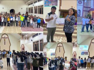 Smart Soul Club (SSC) secara resmi bersama Orang Muda Katolik (OMK) Paroki Kristus Imam Agung Abadi Sangalla menandatangani Komitmen Anti Bullying. Foto: Istimewa