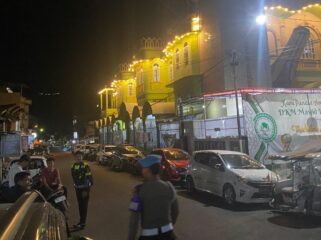 Pengamanan kegiatan ibadah sholat tarawih di Sejumlah Masjid. Foto: Istimewa