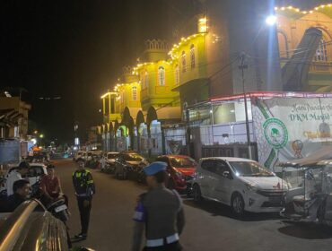 Pengamanan kegiatan ibadah sholat tarawih di Sejumlah Masjid. Foto: Istimewa