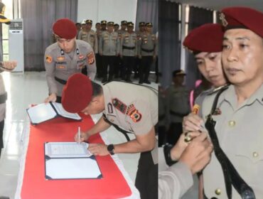 Pelantikan AKP. Muhammad Arif selaku Kasat Narkoba Polres Toraja Utara yang baru dipimipin langsung Kapolres AKBP. Stephanus Luckyto, pada Kamis (5/3/2026). Foto: Istimewa