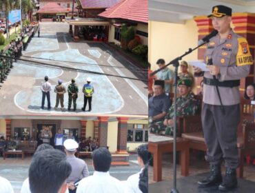 AKBP. Budi Hermawan Kapolres Tana Toraja pimpin apel gelar pasukan ops ketupat 2026. Foto: Istimewa