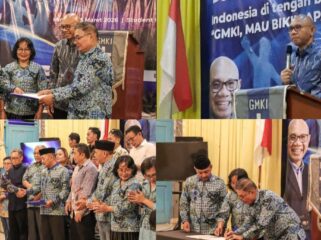 Pelantikan Pengurus Cabang Perkumpulan Senior (PCPS) GMKI Makassar periode 2026-2029. Foto: Istimewa