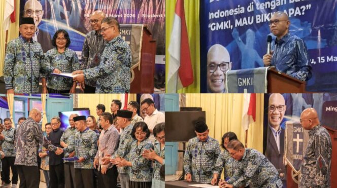 
					Pelantikan Pengurus Cabang Perkumpulan Senior (PCPS) GMKI Makassar periode 2026-2029. Foto: Istimewa