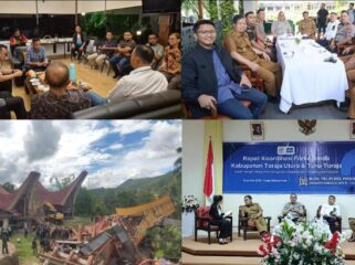Anggota DPR RI Frederik Kalalembang saat bertemu dengan berbagai kalangan masyarakat Toraja terkait eksekusi Tongkonan di Toraja. Foto: Istimewa