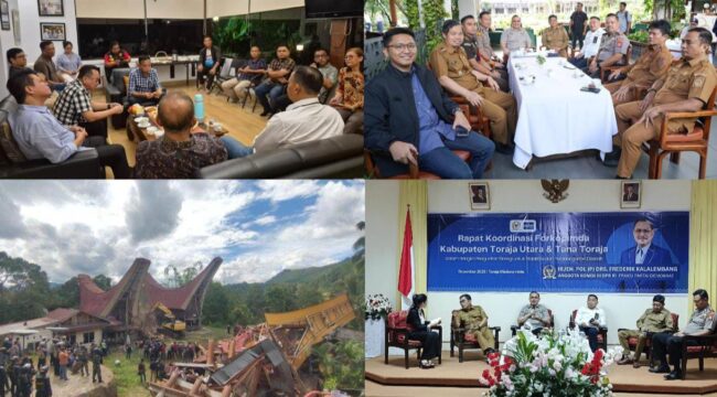 Anggota DPR RI Frederik Kalalembang saat bertemu dengan berbagai kalangan masyarakat Toraja terkait eksekusi Tongkonan di Toraja. Foto: Istimewa
