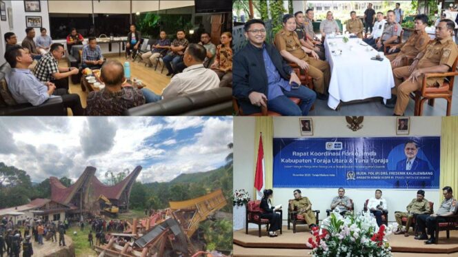 
					Anggota DPR RI Frederik Kalalembang saat bertemu dengan berbagai kalangan masyarakat Toraja terkait eksekusi Tongkonan di Toraja. Foto: Istimewa