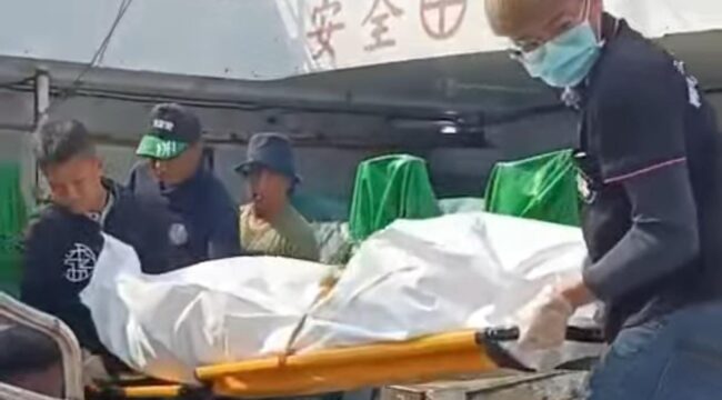 Jenazah Mathius Pulo, tiba di Taiwan melalui jalur pelabuhan laut pada Jumat (20/3/2026). Foto: Istimewa