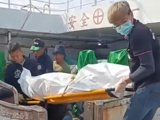 
					Jenazah Mathius Pulo, tiba di Taiwan melalui jalur pelabuhan laut pada Jumat (20/3/2026). Foto: Istimewa