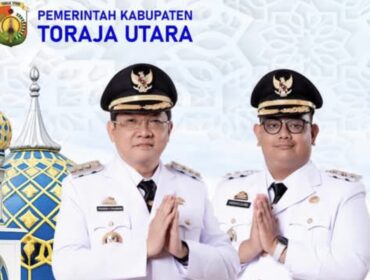 Bupati Toraja Utara Frederik Victor Palimbong bersama Wakil Bupati Toraja Utara Andrew Branch Silambi. Foto: Istimewa