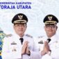 Bupati Toraja Utara Frederik Victor Palimbong bersama Wakil Bupati Toraja Utara Andrew Branch Silambi. Foto: Istimewa