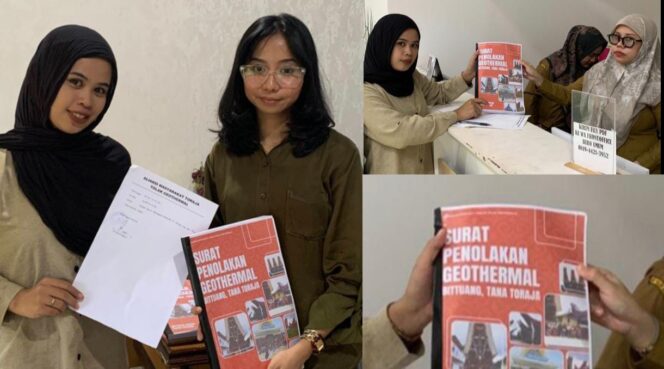 
					Aliansi Masyarakat Toraja Tolak Geothermal melayangkan Surat Penolakan Proyek Geotermal di Bittuang Tana Toraja. Foto: Istimewa