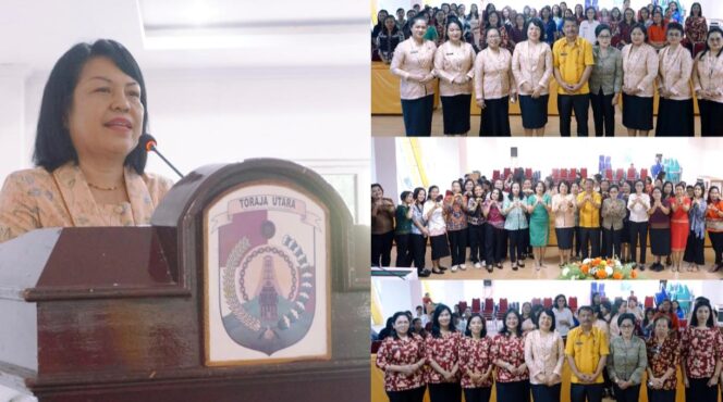 
					Dharma Wanita Persatuan (DWP) Kabupaten Toraja Utara gelar Raker dan Sosialisasi. Foto: Istimewa