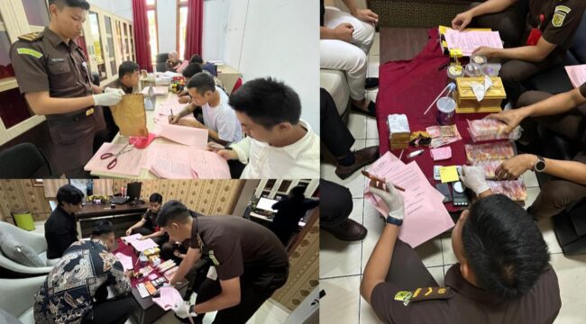 Tahap II Perkara Narkotika yang dilimpahkan oleh Polres Tana Toraja ke Kejari Tator. Foto: Istimewa