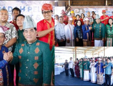 Pengurus KKT Sulawesi Utara saat bersama Yulius Selvanus Lumbaa Ketua Umum PMTI. Foto: Istimewa