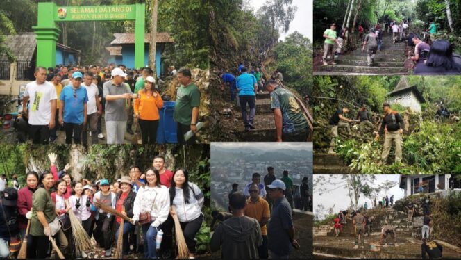 
					Bupati Toraja Utara Frederik Victor Palimbong dan Ketua TP-PKK Damayanti Batti pimpin kegiatan Kurve di Objek Wisata Buntu Singki', Jumat (17/4/2026). Foto: Istimewa