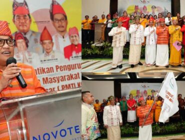 Ketua PMTI Kota Makassar, Amson Padolo (kiri). Foto: Istimewa